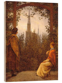 Holzbild Gartenlaube, 1818 - Caspar David Friedrich