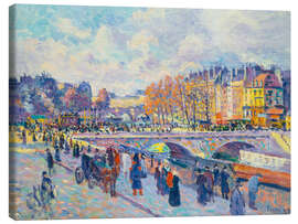 Leinwandbild Seinequai - Maximilien Luce, 1899