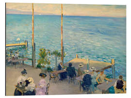 Aluminium print Café Terrace on Lake Geneva - Nikolaj Klodt, 1908