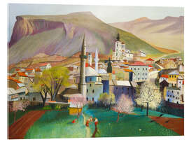 Acrylglasbild Frühlingsbeginn in Mostar, 1903 - Tivador Csontvary Kosztka