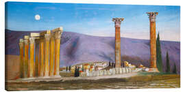 Leinwandbild Die Ruine des Zeus-Tempels in Athen, 1904 - Tivador Csontvary Kosztka