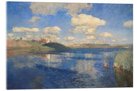 Acrylglasbild Sommerwolken über dem See, 1900 - Isaak Iljitsch Lewitan
