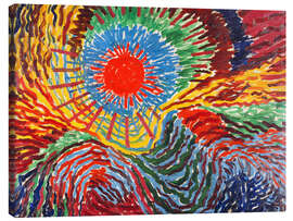 Leinwandbild Astrale Komposition X (Aufgehende Sonne), 1912 - Wilhelm Morgner