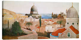 Leinwandbild Blick vom Tempelplatz in Jerusalem auf das Tote Meer, 1905 - Tivador Csontvary Kosztka