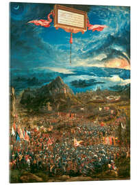 Tableau en verre acrylique The Battle of Issus 333 BC - Albrecht Altdorfer, 1529