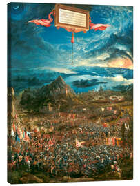 Leinwandbild Die Schlacht bei Issus 333 v.Chr. - Albrecht Altdorfer, 1529