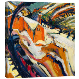 Leinwandbild Bahnhof von Königstein im Schnee, 1916 - Ernst Ludwig Kirchner