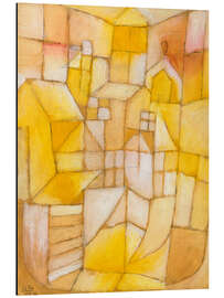 Alubild Rosa-Gelb (Fenster und Dächer), 1919