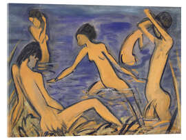 Acrylglasbild Badende, 1913 - Otto Mueller