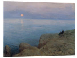 Acrylglasbild Der Dichter Alexander Puschkin am Ufer des Meeres, 1896