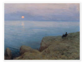 Wandbild Der Dichter Alexander Puschkin am Ufer des Meeres, 1896