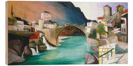 Holzbild Römische Brücke in Mostar, 1903 - Tivador Csontvary Kosztka