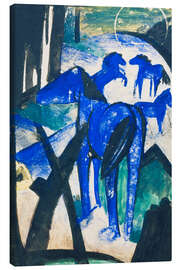 Leinwandbild Die Mutterstute der blauen Pferde I., 1913 - Franz Marc