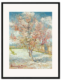 Gerahmter Kunstdruck Blühende Pfirsichbäume, 1888 II