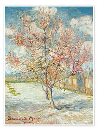 Poster Blühende Pfirsichbäume, 1888 II