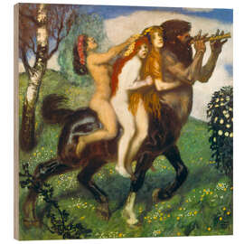 Holzbild Spazierritt, 1903 - Franz von Stuck