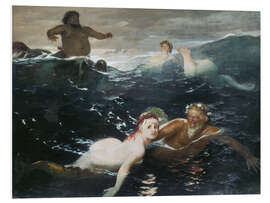 Hartschaumbild Im Spiel der Wellen, 1883