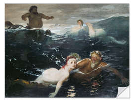 Wandsticker Im Spiel der Wellen, 1883