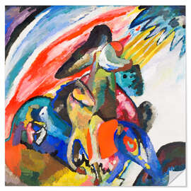 Wandsticker Improvisation 12 (Reiter), 1910 - Wassily Kandinsky