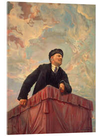 Acrylglasbild Lenin auf dem Rednerpult, 1927 - Isaak Israilevich Brodsky