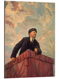 Alubild Lenin auf dem Rednerpult, 1927 - Isaak Israilevich Brodsky