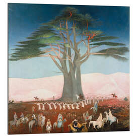 Alubild Wallfahrt zu den Zedern des Libanon, 1907