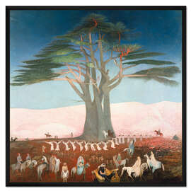 Gerahmter Kunstdruck Wallfahrt zu den Zedern des Libanon, 1907