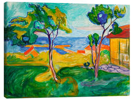 Leinwandbild Der Garten in Åsgårdstrand, 1905 - Edvard Munch
