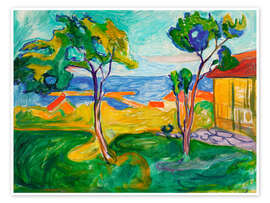 Wandbild Der Garten in Åsgårdstrand, 1905 - Edvard Munch