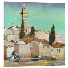 Tableau en verre acrylique The Mount of Olives in Jerusalem, 1905 - Tivador Csontvary Kosztka