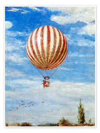 Poster Der Luftballon - Pál Szinyei-Merse, 1882