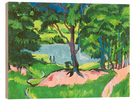 Holzbild See im Böhmerwald, 1911