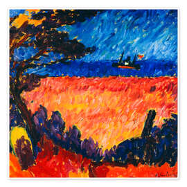 Wandbild Landschaft (an der Ostsee), 1911 - Alexej von Jawlensky