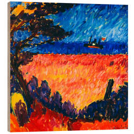 Holzbild Landschaft (an der Ostsee), 1911 - Alexej von Jawlensky