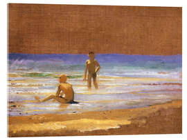 Acrylglasbild Knaben am Meeresstrand - Nikolai Nikolajewitsch Ge