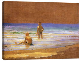 Leinwandbild Knaben am Meeresstrand - Nikolai Nikolajewitsch Ge