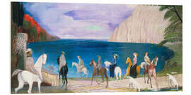 Hartschaumbild Spazierritt am Meer, 1909