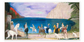 Poster Spazierritt am Meer, 1909