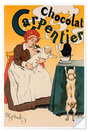 Wandsticker Chocolat Carpentier - Vintage Advertising Collection