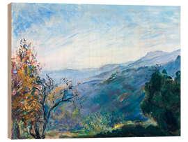 Holzbild Neukastel - Blick auf die Madenburg, 1924 - Max Slevogt