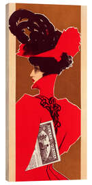 Holzbild Plakat für das Magazin Zlata Praha - Roger Marx