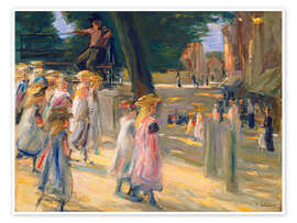 Wandbild Auf dem Weg zur Schule in Edam - Max Liebermann