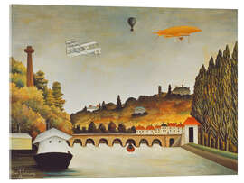 Acrylglasbild Pont de Sevres und das Ufer von St.Cloud, 1908 - Henri Rousseau