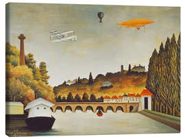 Leinwandbild Pont de Sevres und das Ufer von St.Cloud, 1908 - Henri Rousseau