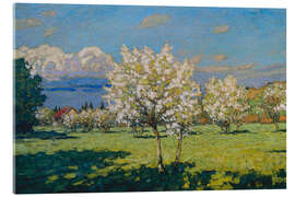 Acrylglasbild Blühende Kirschbäume - Pjotr Petrowitschev, 1919