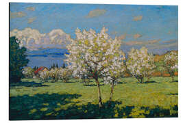 Alubild Blühende Kirschbäume - Pjotr Petrowitschev, 1919