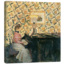 Leinwandbild Misia am Klavier, 1895 - Edouard Vuillard