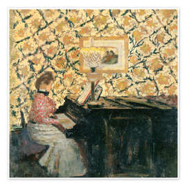 Poster Misia am Klavier, 1895 - Edouard Vuillard