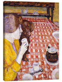 Leinwandbild Das karierte Tischtuch