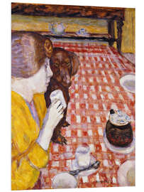 Hartschaumbild Das karierte Tischtuch